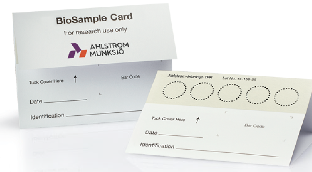 Ahlstrom - Biosamples collection cards